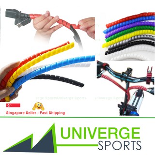 2m / 8mm Colored Electrical Cable Spiral Protector / Wrap for Scooter, bicycle