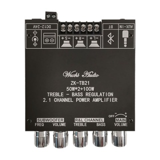 ZK-TB21 TPA3116D2 Bluetooth 5.0 Subwoofer Amplifier Board 2.1 Channel AMP Module
