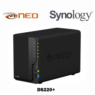 Synology DS220+ 2-bay DiskStation, Dual Core 2.0 GHz (turbo to 2.9 GHz), 2GB RAM (up to 6GB)