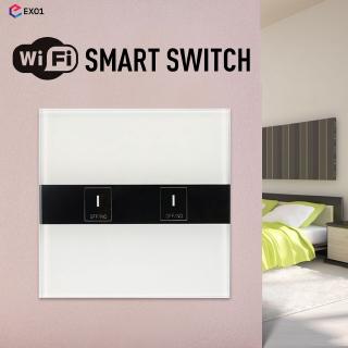 EU/UK 1/2/3 Gang Smart Touch Light Switch WiFi APP Remote Control [EXO1]
