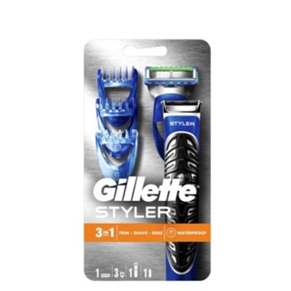 Gillette Fusion Proglide Power Styler Razor 3 in 1 trim + shave + edge waterproof trimmer