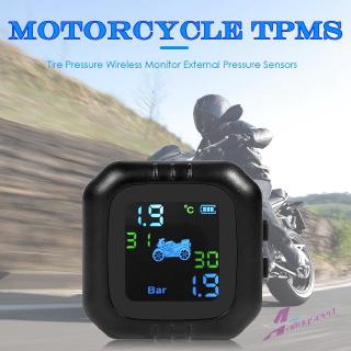 al Motorcycle TPMS Tire Pressure Wireless Monitor External Pressure Sensors