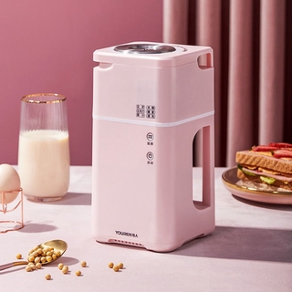 600ML Soybean Hot Soymilk Machine Fruit Juice Soy Milk Cereal Soup Maker / Fully Automatic Soymilk Maker More Thicker Soybean Milk Machine / Mini soybean milk machine household multi-functional small auxiliary food crushing machine without filtration