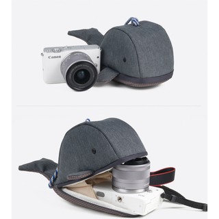 Canon EOS M Series And Mirrorless Whale Pouch 0402 Gray Color
