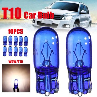 10Pcs Car T10 W5W 194 Cool Blue 5W 8000K XENON Halogen Bulb