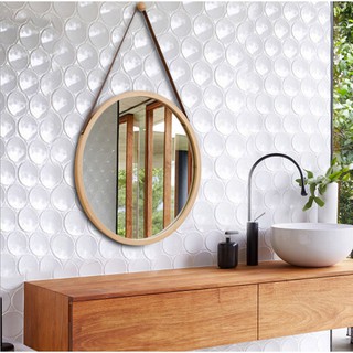 Nordic Decorative bathroom mirror dressing mirror toilet decoration round mirror (1)
