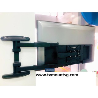 (A5)SG seller 37 -55 TV bracket single arm Full motion wall mount display turn 90 degrees rack mounting Prism