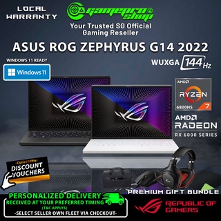 [SAME DAY/GIFTS] 2022 ASUS ROG Zephyrus G14 GA402RK Laptop - AMD Ryzen 7 6800HS / Radeon RX6800S / 14 WUXGA / W11 / 2Y