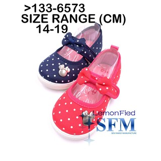 Disney Minnie Mickey Size 14-19 Princess 133-6573 Fashion Girls Shoes [SG Local] Pink Fushia Blue Navy Colors KID