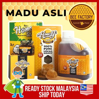 [Shop Malaysia] Sarang Madu Lebah Asli Pure Honey Bar Madu Shuib Bee Factory 100% original