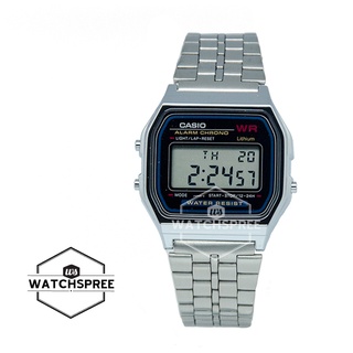 Casio Standard Digital Silver Stainless Steel Band Watch A159WA-N1