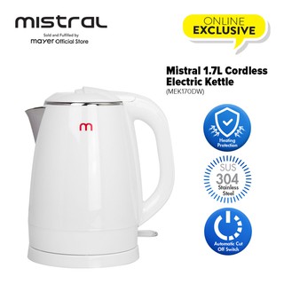 Online Exclusive Mistral 1.7L Cordless Jug Kettle MEK170DW
