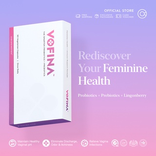 VOFINA | 20 Billion Pre+Probiotics Supplement For Female Hygiene Feminine Health Care | 女性益生菌 (30 Caps)