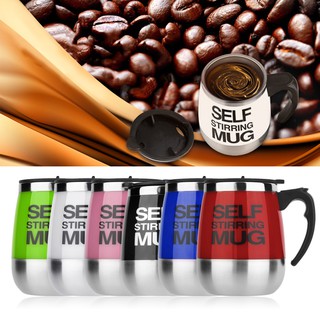 【OMB】450ml Stainless Self Stirring Mug Auto Mixing Drink Tea Coffee Cup Home