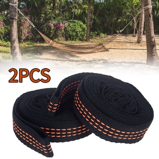 2pcs Outdoor Heavy Duty Extension Loop 200cm Tree Hanging Hammock Strap Spare Part Aerial Yoga Safety Hangers Portable Camping