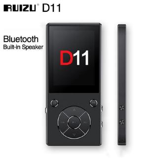RUIZU D11 Bluetooth MP3 Player Music Player 8GB Metal Music Player with Built-in Speaker FM Radio Support TF Card