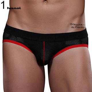 HN♥Men Sexy Breathable Mesh Holes Thongs Underwear Jockstrap Erotic Underpants Briefs a