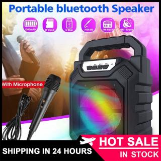 🔥Ready Stock🔥 Wireless Portable Bluetooth Speaker with Led Light Audio
