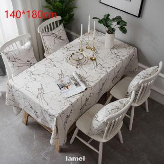 Marble Print Multi Functional Protective Square Table Cloth