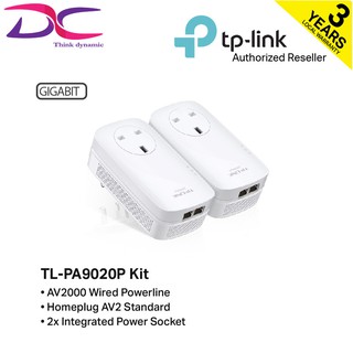 TP-Link TL-PA9020P KIT AV2000 2-Port Gigabit Passthrough Powerline Starter Kit
