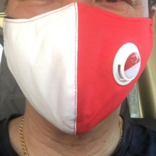 SG United Singapore Flag 4Ply 4 Layer Face Mask FILTER AIR VENT