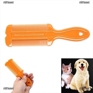 【RT81】plastic handle double sided head lice comb hair combs lice flea nit