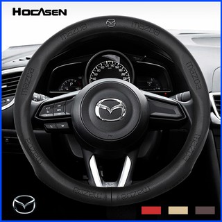 No Smell Thin All Model Mazda Leather Steering Wheel Cover Mazda 2 Mazda 3 Mazda 6 CX3 CX5 CX9 MX5 BT50