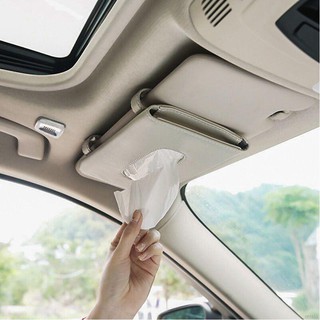 Tissue Box Holder Leather Van Truck Vehicle Car Tissues Case Dispenser For Backseat And Sun Visor