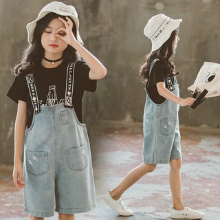 2pcs baby girls clothing denim set teenage girls sets kids wear summer suits fashion korea style children set costume