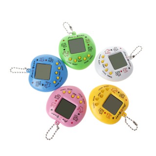 LCD Virtual Digital Pet Handheld Electronic Game Machine With Keychain Heart