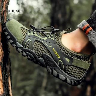 Plus Size 39-50 Outdoor Sports Men Climbing Shoes Hiking Shoes Mesh Breathable Wading Shoes