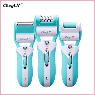 CkeyiN 3 in 1 Electric Lady Hair Epilator Shaver Callus Remover Pedicure Foot Care