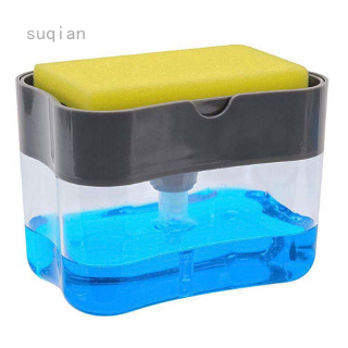 suqian Soap Pump Dispenser & Sponge Holder for Dish Soap and Sponge for Kitchen