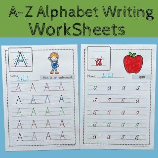 26 Letters A-Z Alphabet ABC Practice Paper Preschool English Homework Writing Exercise Book Kindergarten Pre-school