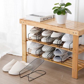 Shoes Slots Organizer,Adjustable Double Layer Iron Shoes Stacker Shoes Rack