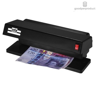 ✍✔Good&P Portable Multi-Currency Counterfeit Bill Detector Ultraviolet Dual UV Light Detection Machine Cash Notes Banknotes Checker Forged Money Tester for USD EURO POUND, EU Plug