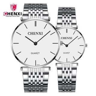 Chenxi watch ultra-thin steel strap men's watch casual waterproof quartz watch fashion women's watch 36/27mm couple watch men's and women's watch