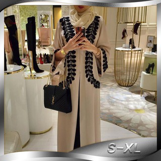 Arab Muslim cardigan printed robes dress Cardigan percetakan jubah berpakaian YDD7532