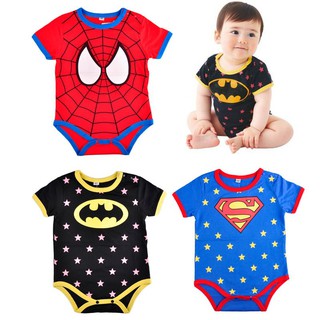 Baby Romper Set superhero superman batman Short Sleeved Jumpsuit Infant Clothing