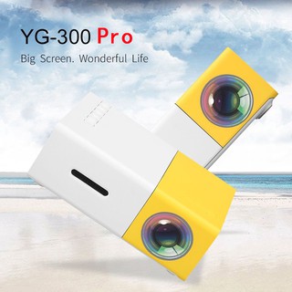 🔥Ready Stock🔥 Portable Mini Projector 2020 New YG300 Pro 3D HD LED 480*272 Home Theater Cinema 1080p AV USB HDMI UK
