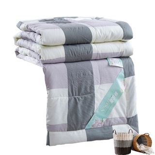 Ouiphynia New Multi Color Summer Air Conditioner Comforter Soft Thin Quilt Single Queen King size 1pec