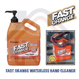 PERMATEX Fast Orange Micro Gel Waterless Hand Cleaning Citrus Lotion Degreaser Oil Remover