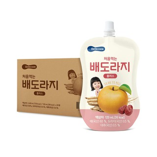 20 x BeBecook Brewed Korean Golden Pear Drink w Bellflower Root and Jujube 120ml