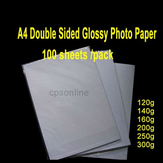 [Shop Malaysia] A4 Duoble sided Glossy photo paper (50Sheets/Pack) (160g / 200g / 250g / 300g )
