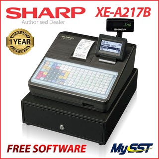 [Shop Malaysia] Sharp Cash Register Machine Mesin Cashier Machine XE-A217 / XEA217 / XEA217BK