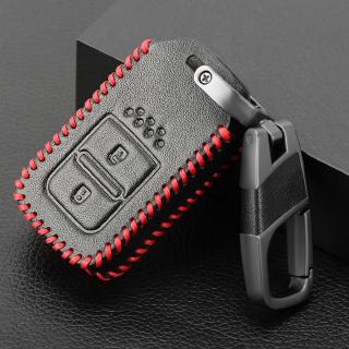 Leather Car Key Cover Case For Honda Vezel City Civic Jazz Brv Br-v Hrv Fit Remote Key Jacket Car