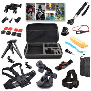 15 IN 1 GoPro Accessories Kit Chest Belt Head Strap Mount with Protective Case