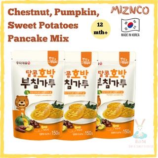 HelloYan [MiznCO] Korea Sweet Pumpkin, Chestnut, Sweet potatoes Pancake premix 南瓜栗子番薯松饼粉 (Made in Korea) 150g