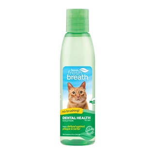 TropiClean Fresh Breath Oral Care Water Additive - Dental Solution for Cats