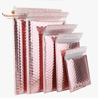 50pcs/Lot 6sizes Rose Gold Plastic Bubble Envelopes Bags Padded Shipping Envelope Waterproof Bubble Bags
